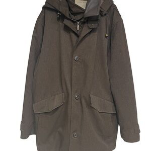 Rainforest Membrane System Winter Jacket Removable Hood and Liner Size L Mens